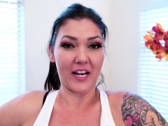 Sexy Big Tits MILF Claire Dames Yoga And Masturbation